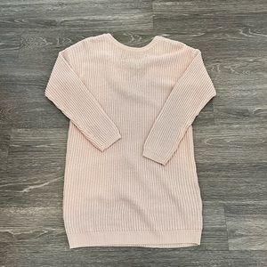 Lulus backless sweater dress in mauve